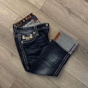 Rock Revival Women’s Indigo Relaxed Capri Jeans